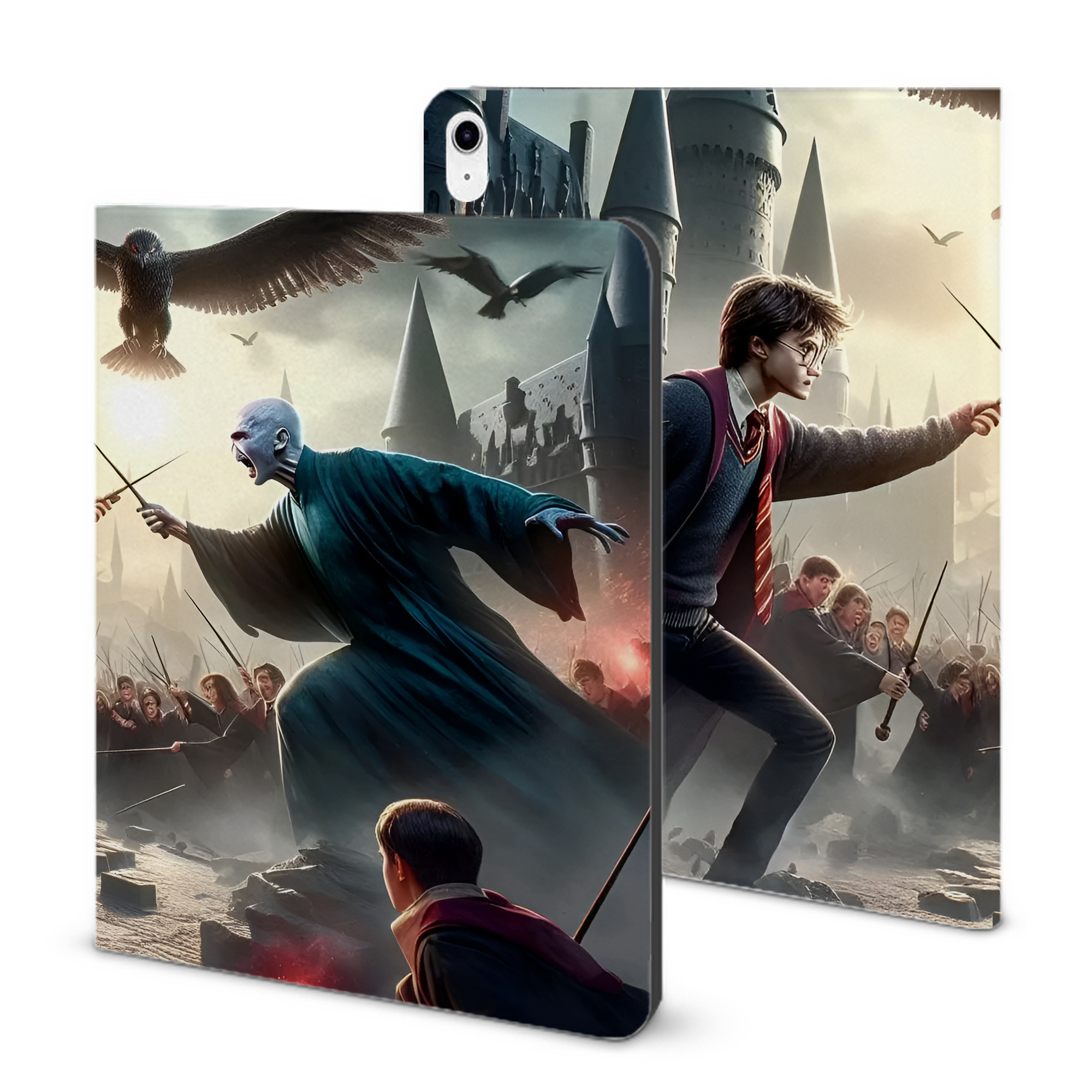 （画像用） Harry Potter ハリー・ポッターシリーズ IPad ケース ブック型 PUレザー TPU 耐衝撃 軽量 薄型 ペン収納なし 全面保護 IPad 各モデル対応